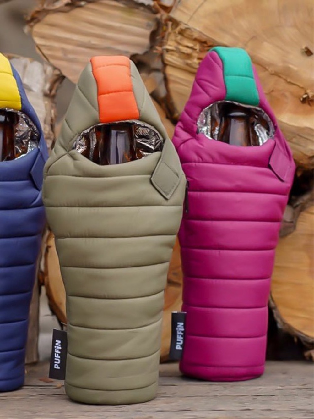 Puffin “The OG” Beer Sleeping Bag Cooler Purple / Teal